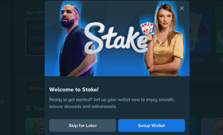 Deposit at Stake Crash Game