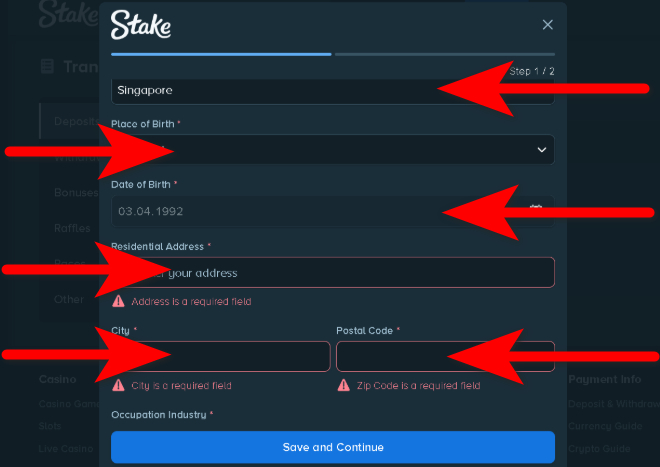 KYC at Keno Stake Casino